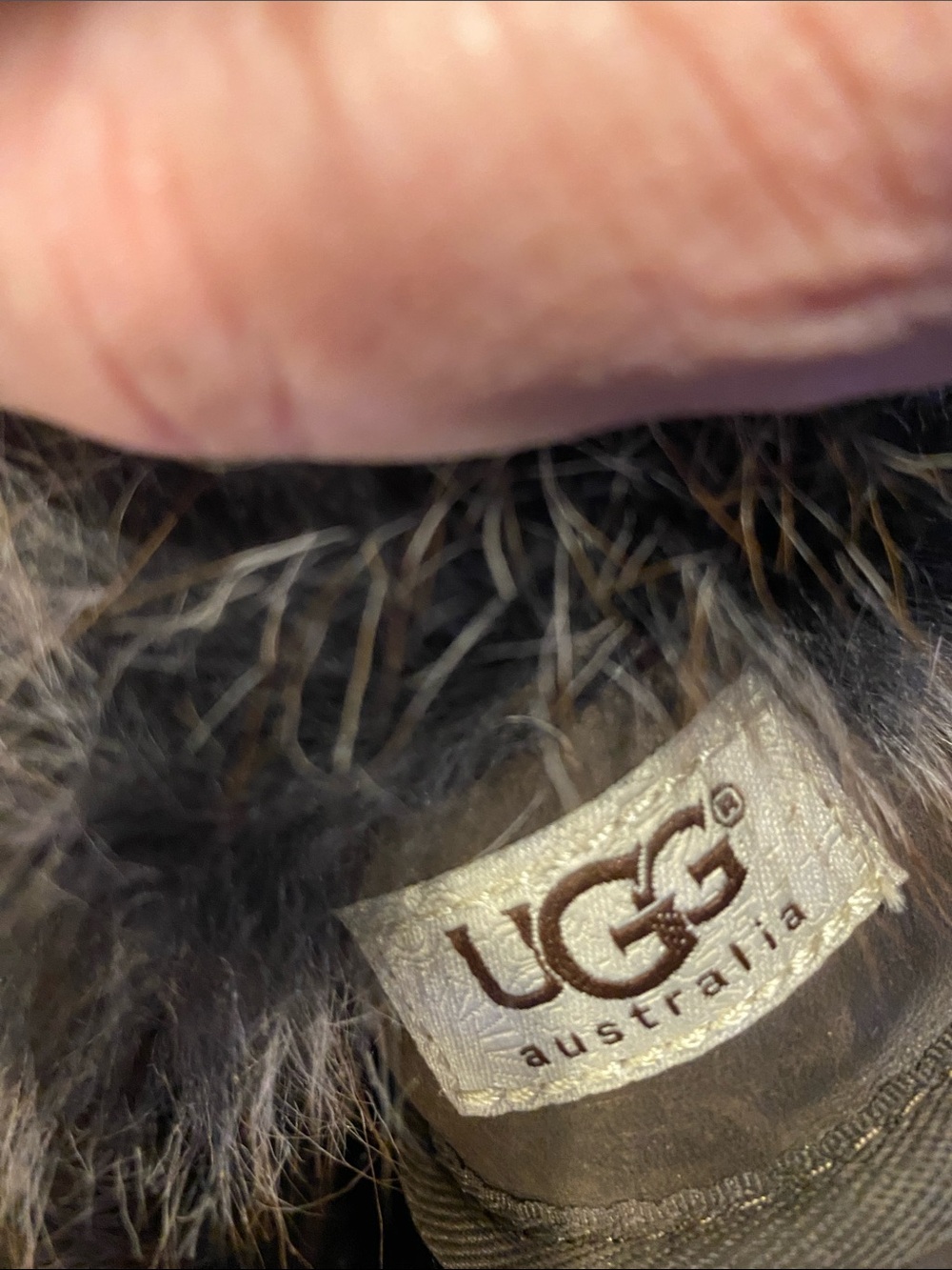 Ugg faux Fur Trim Suede Winter Boots - Chestnut Brown - Picture 6 of 7